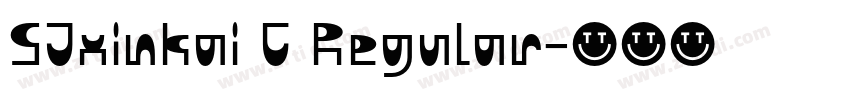 SJxinkai C Regular字体转换